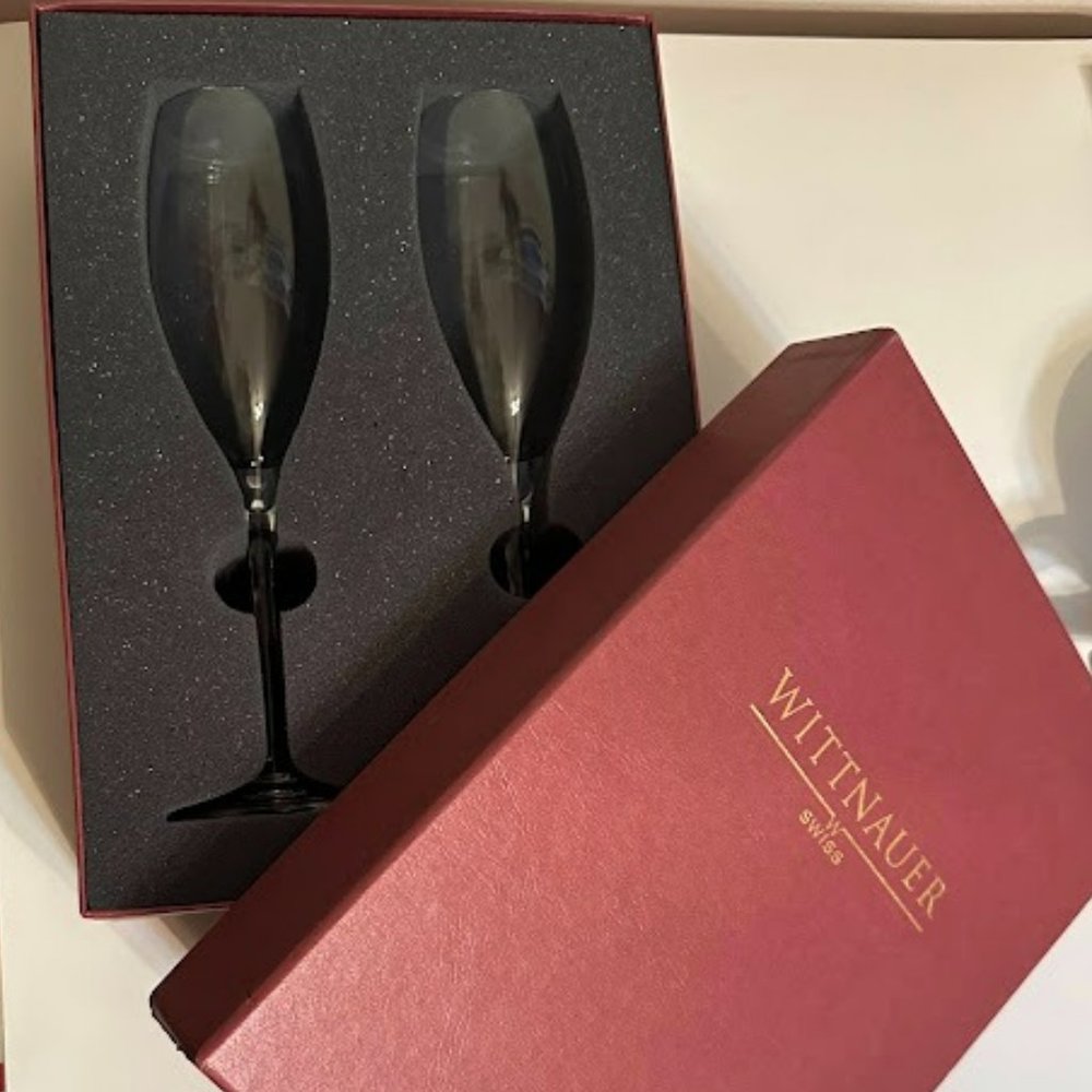 Wittnauer Swiss Champagne Flutes
